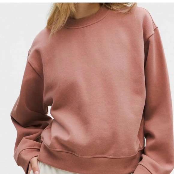 Lululemon NWT Women’s Steady State Oversized Crew Red Clay - Picture 1 of 2